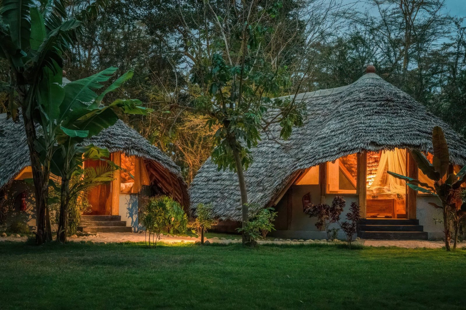 Riverside tented camp near the Rufiji