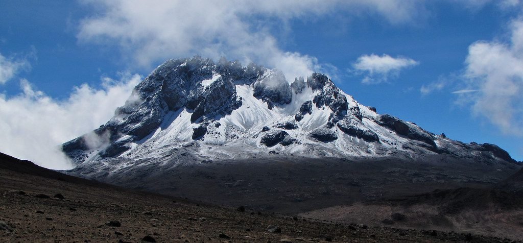 Mawenzi Peak ridges on Kilimanjaro
