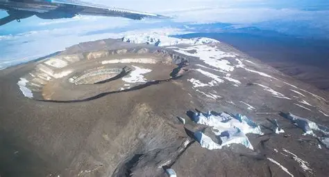 Kibo Crater summit area on Kilimanjaro