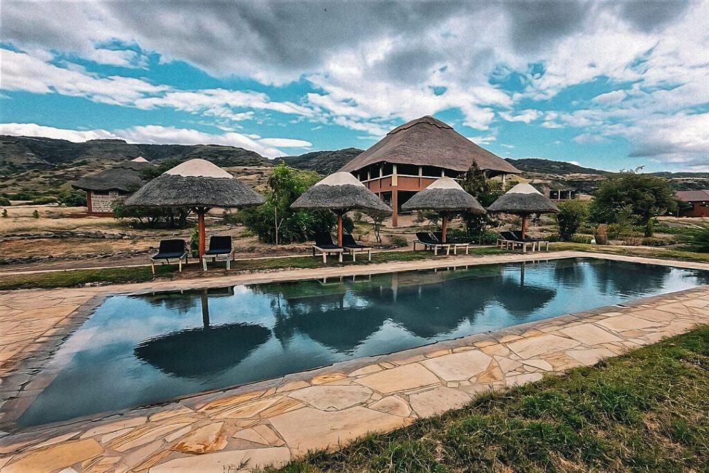Tented camp accommodation near Lake Natron
