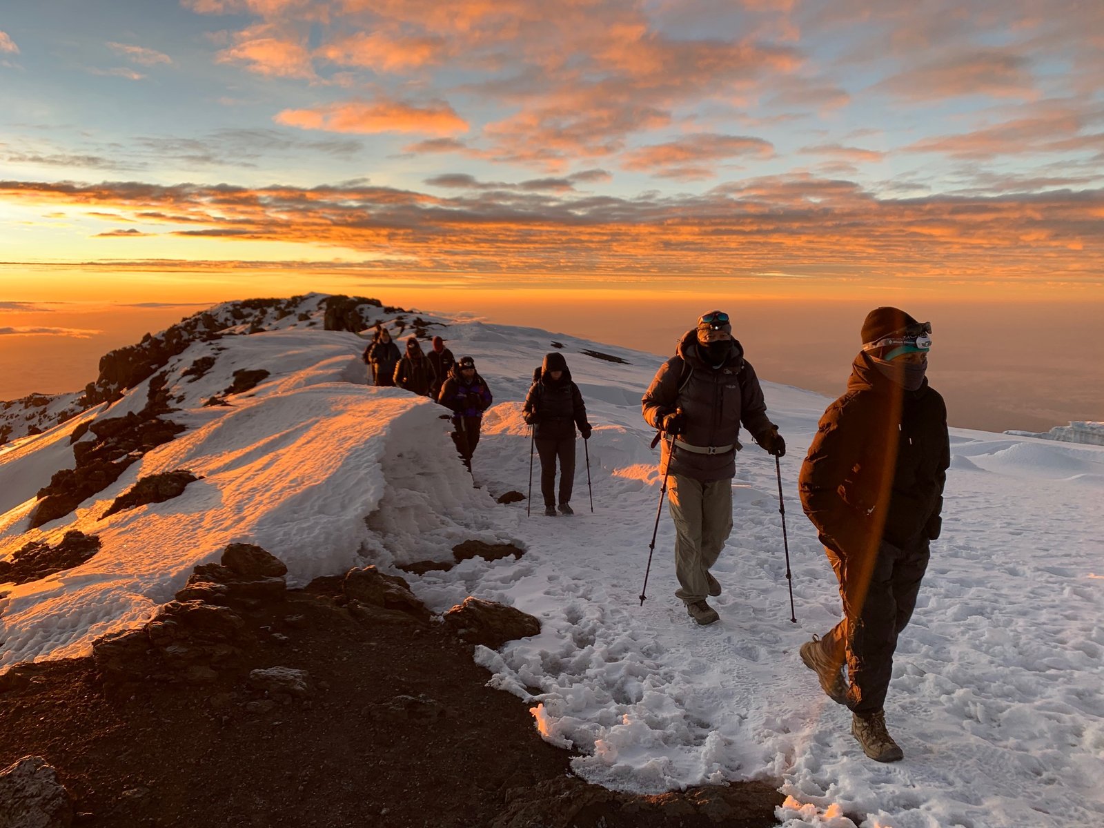 Trekking route on Mount Kilimanjaro