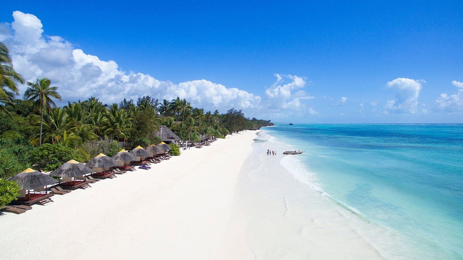 Zanzibar beach coastline